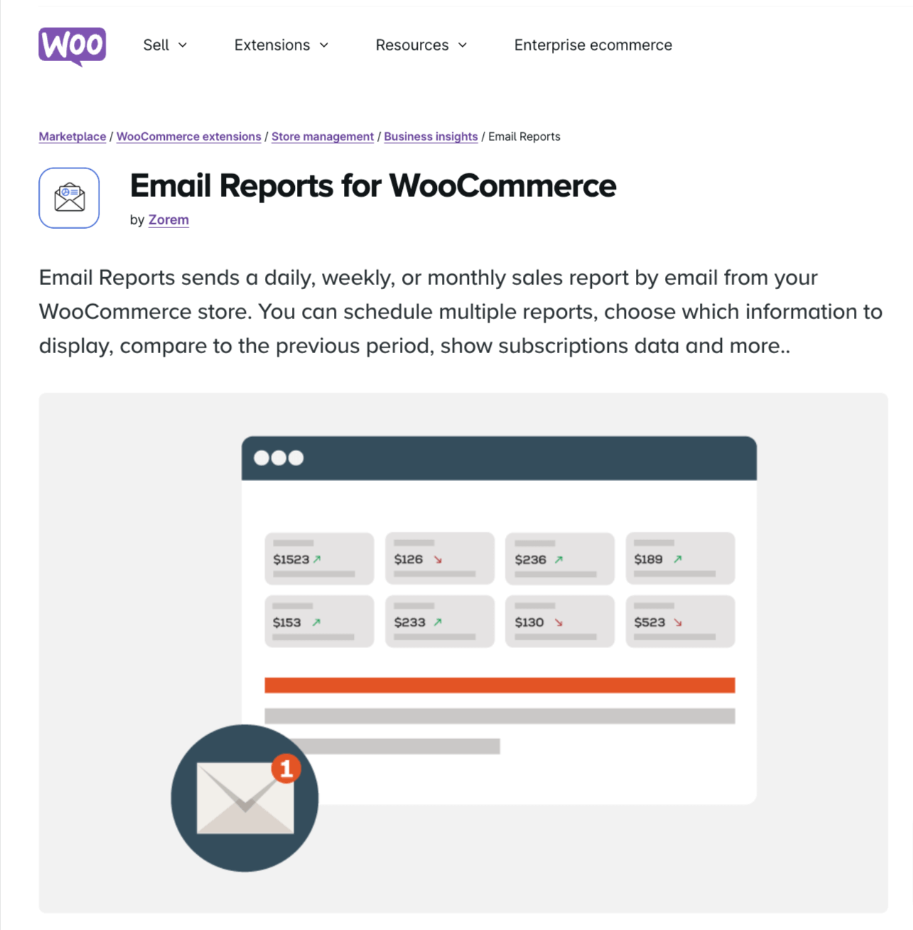 Email reports for WooCommerce