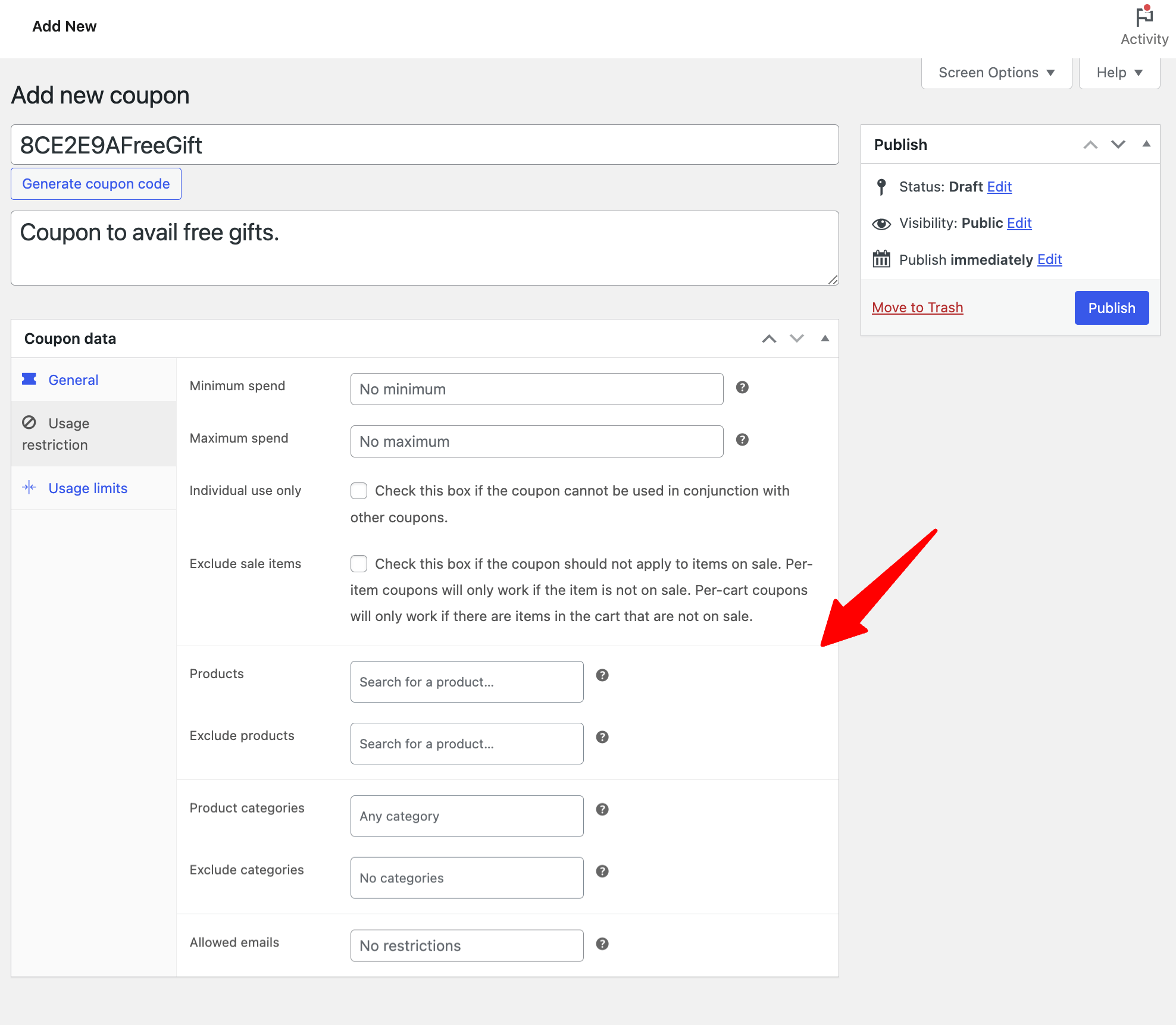 usage restrictions