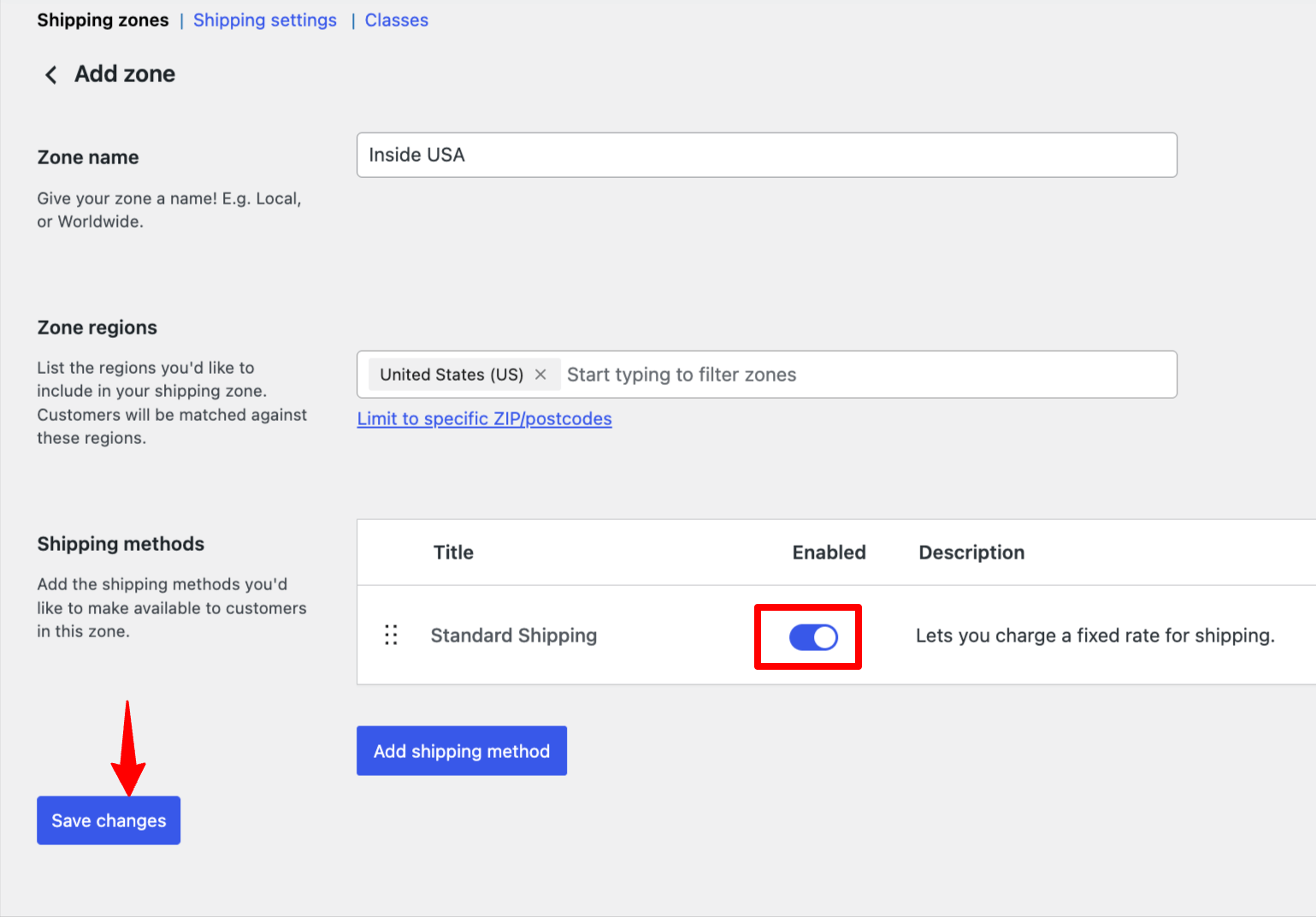save flat shipping rate