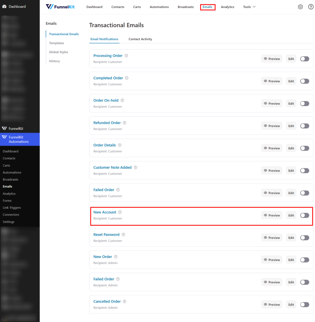 How to Customize and Send WooCommerce New Account Emails - FunnelKit