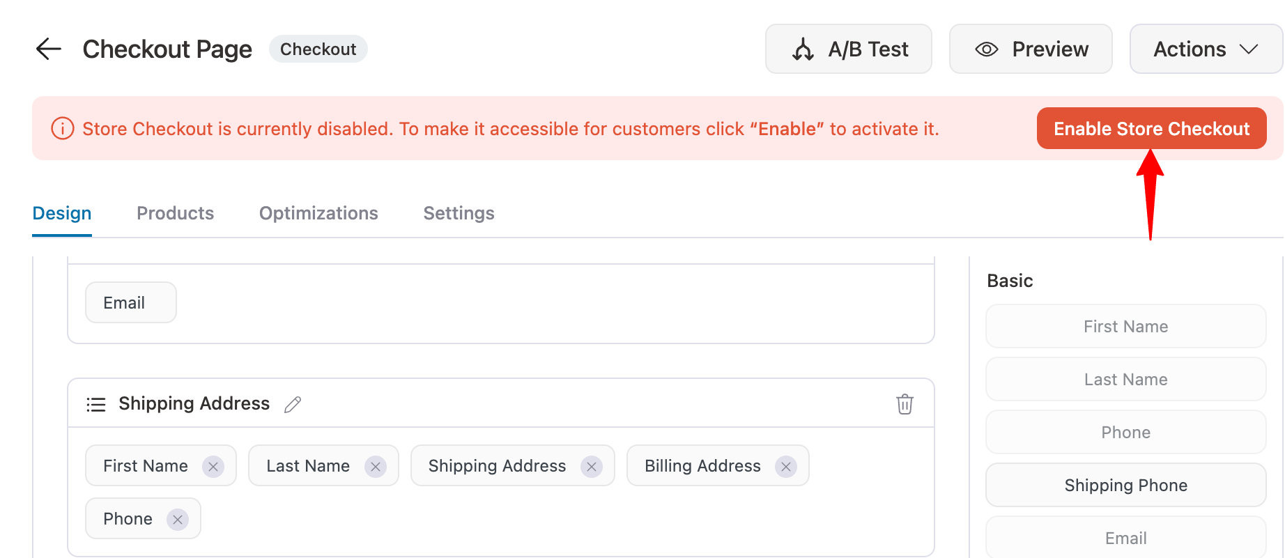 Activate custom WooCommerce checkout with file upload using FunnelKit