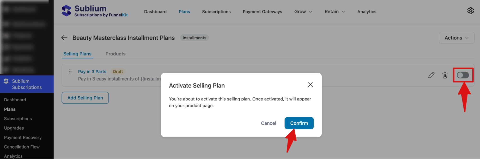 activate WooCommerce payment plans