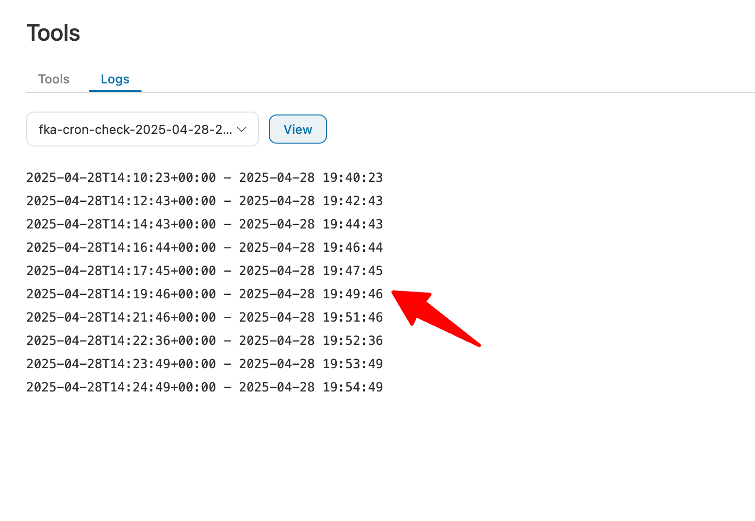 cron job log by funnelkit automations