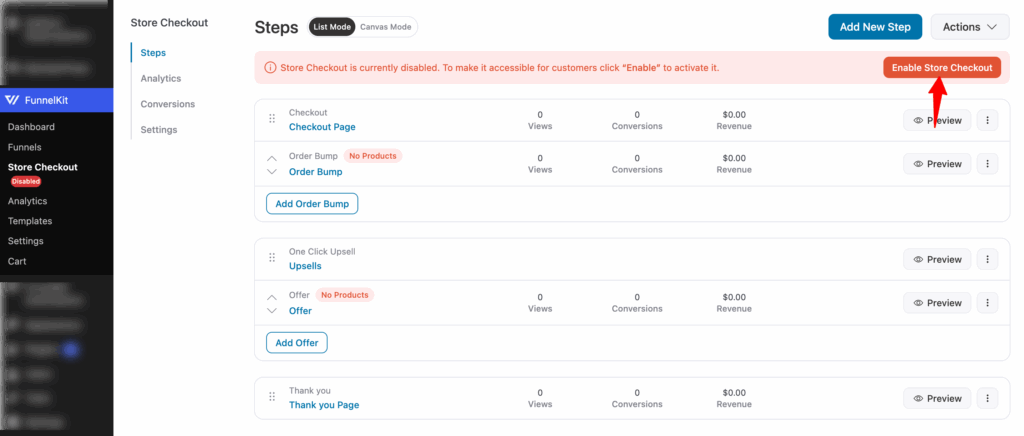 enable store checkout with a custom order summary in WooCommerce checkout and thank you page
