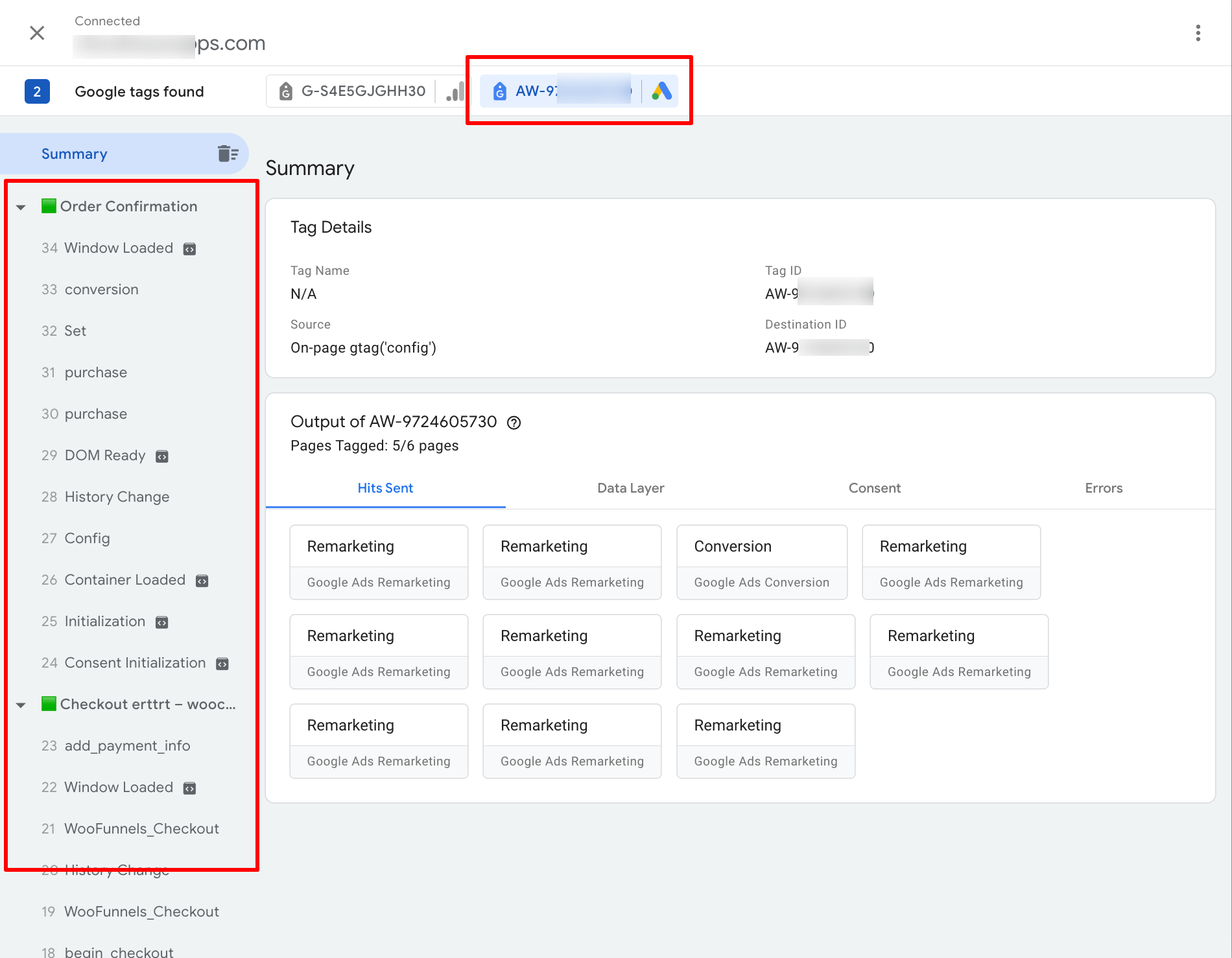 google ads data in tag manager