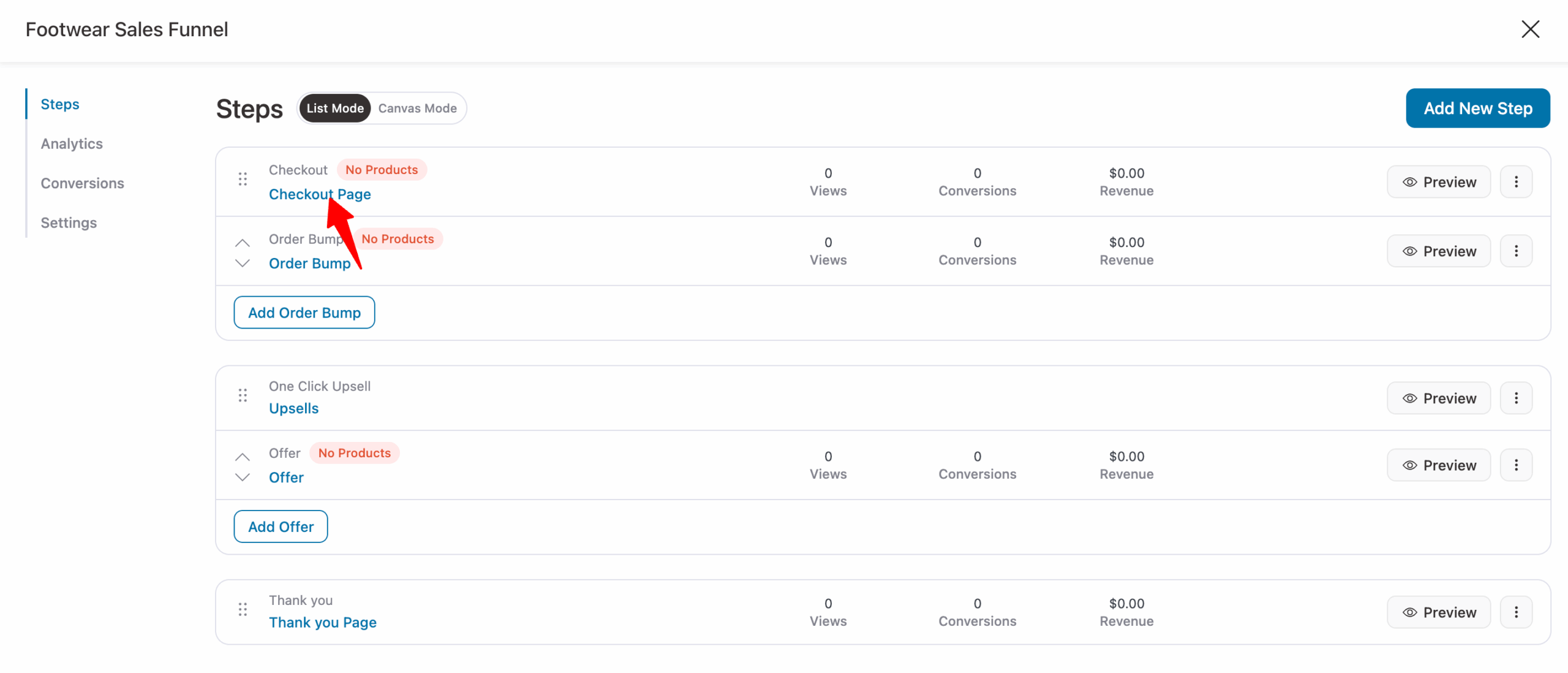 hit checkout page to add custom field