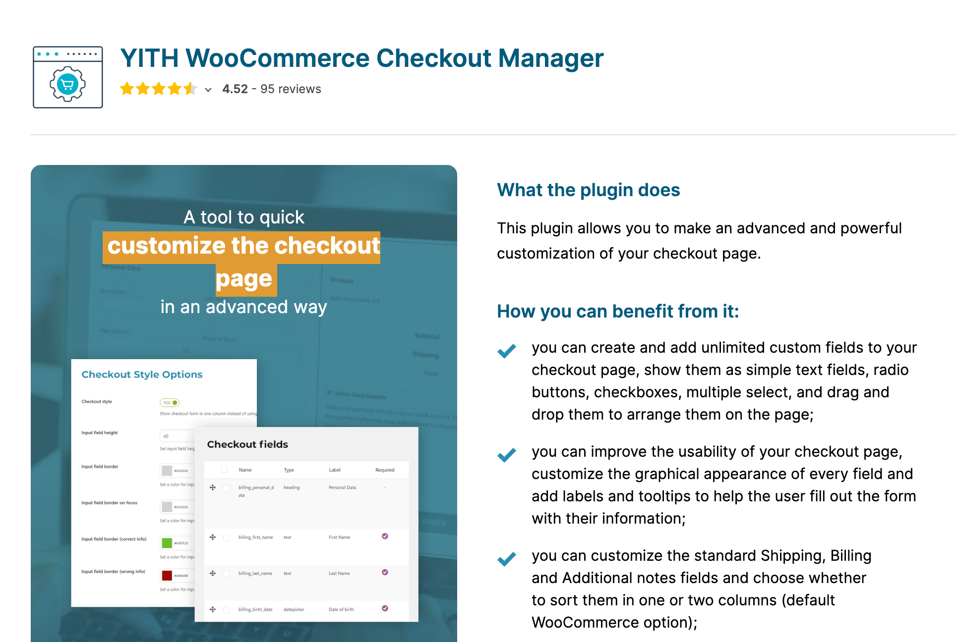 YITH WooCommerce Checkout Manager - Best For Adding Conditional Fields 