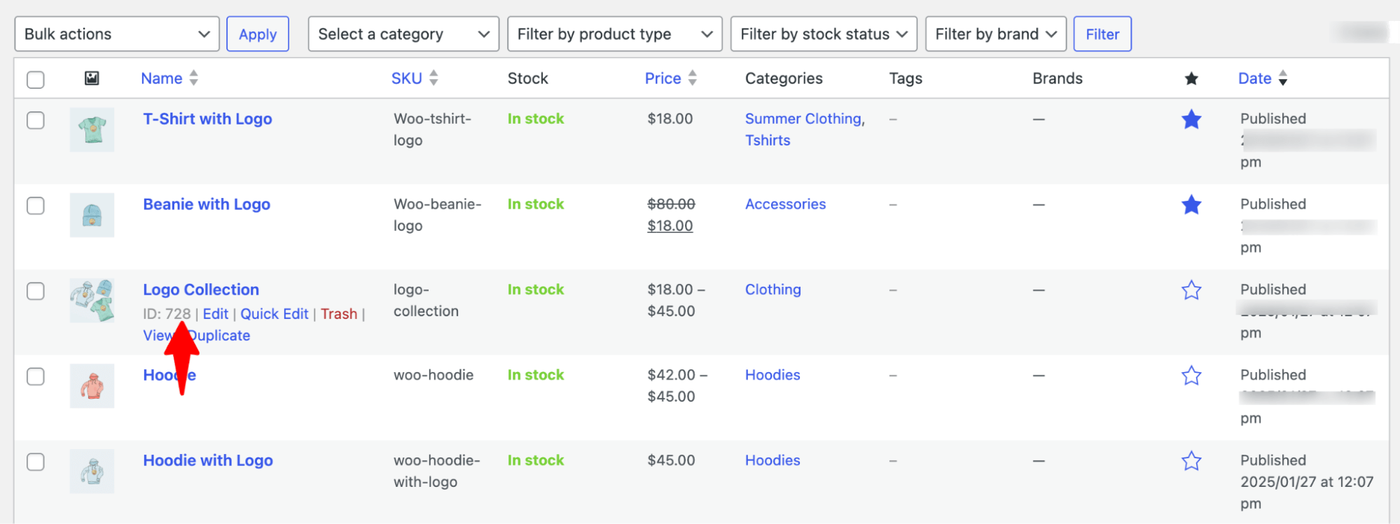 copy group product ID to create direct WooCommerce checkout URL 