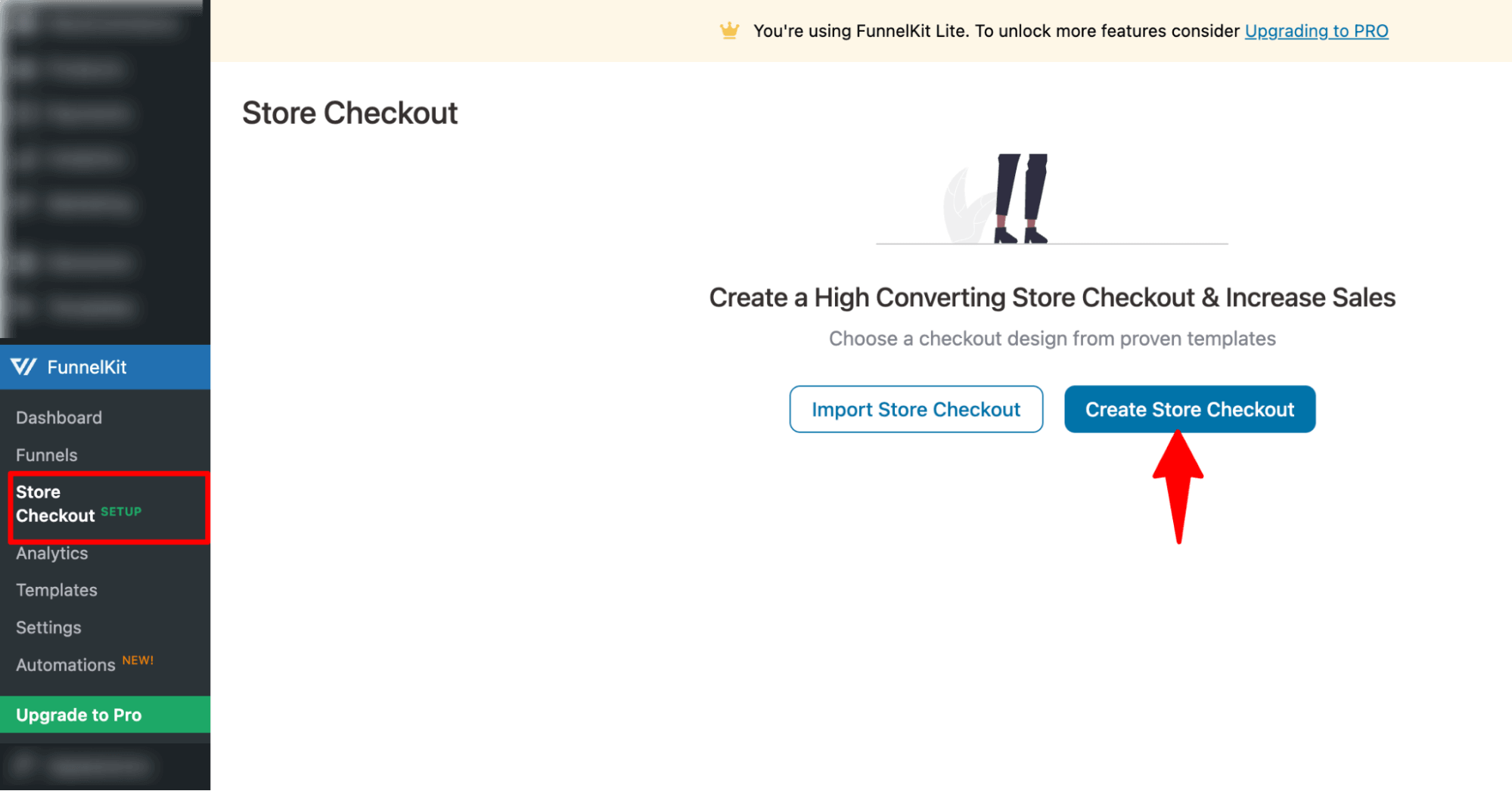create store checkout