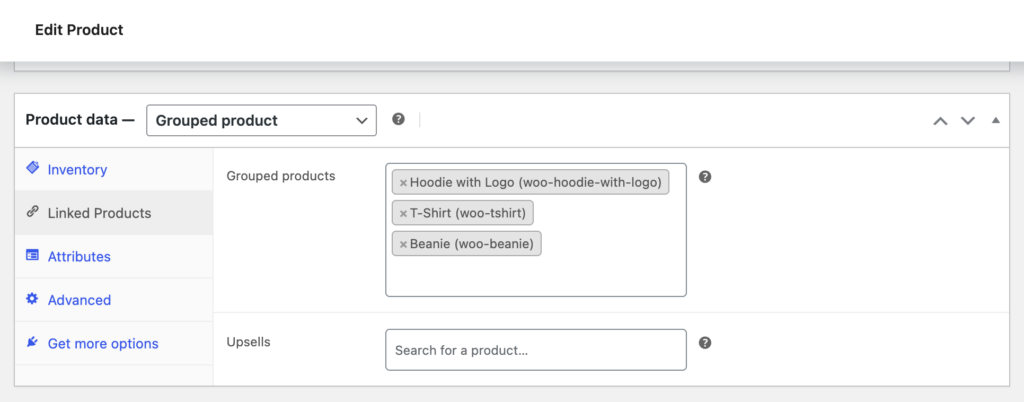 grouped product in WooCommerce
