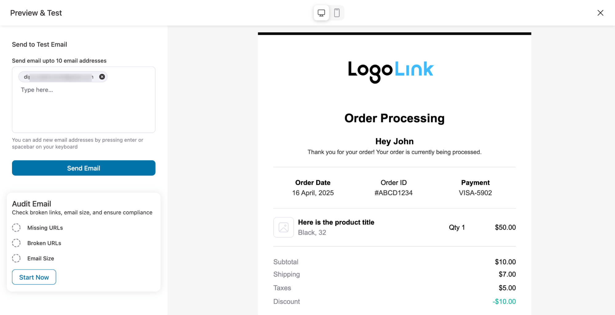preview WooCommerce emails