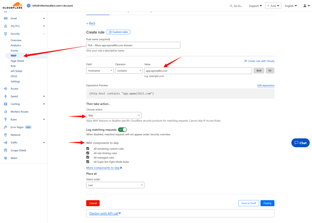 whitelist doamin