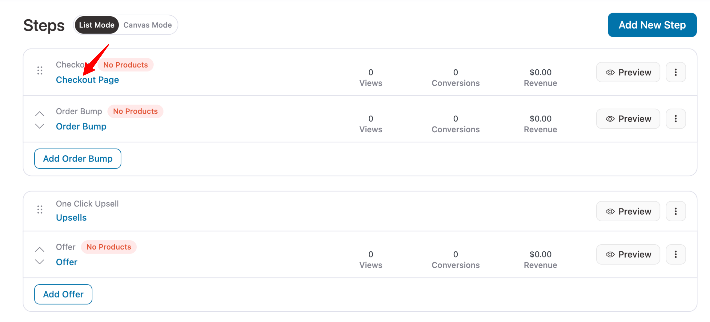 Clicking the 'Edit Checkout' button to customize the WordPress order form