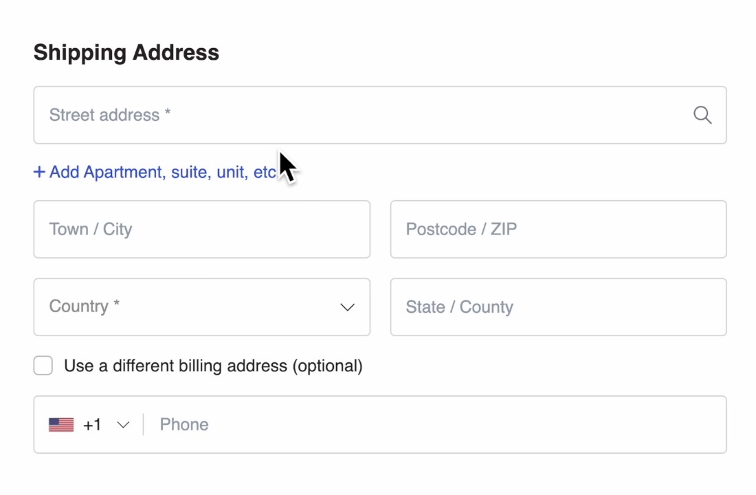 WooCommerce Google Address Autocomplete