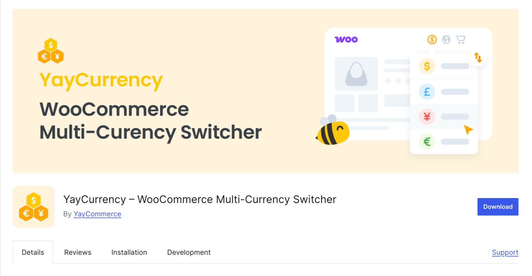 ayCurrency – WooCommerce Multi-Currency Switcher - Beginner-friendly multi-currency plugin with country-based pricing and automatic exchange rates