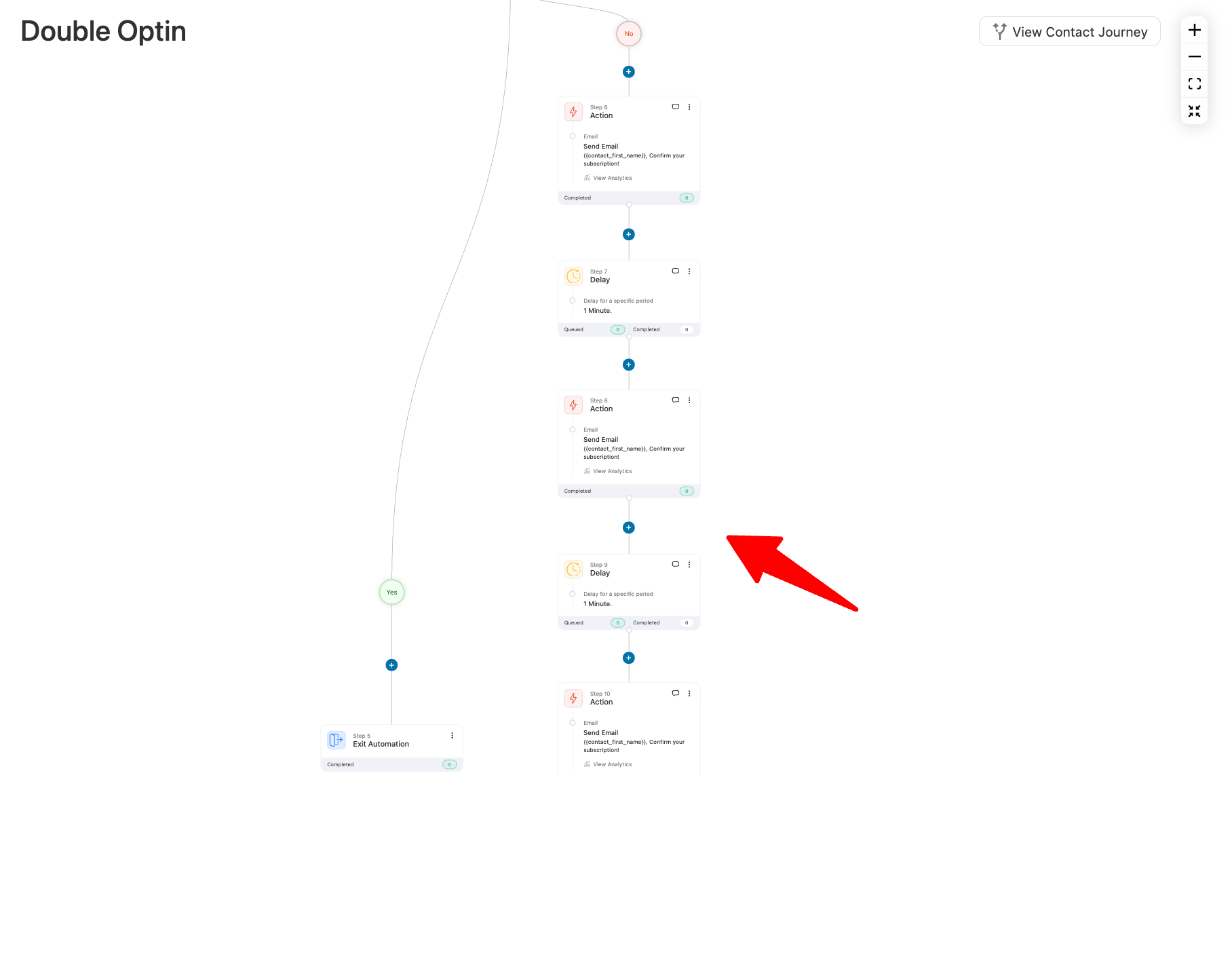 add multiple follow up for double optin confirmatin