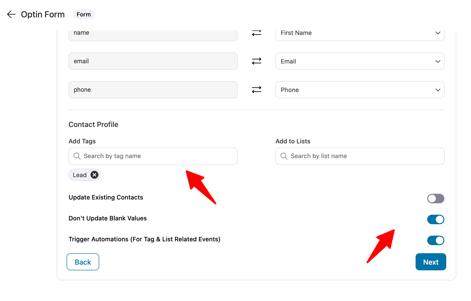 add tags to leads