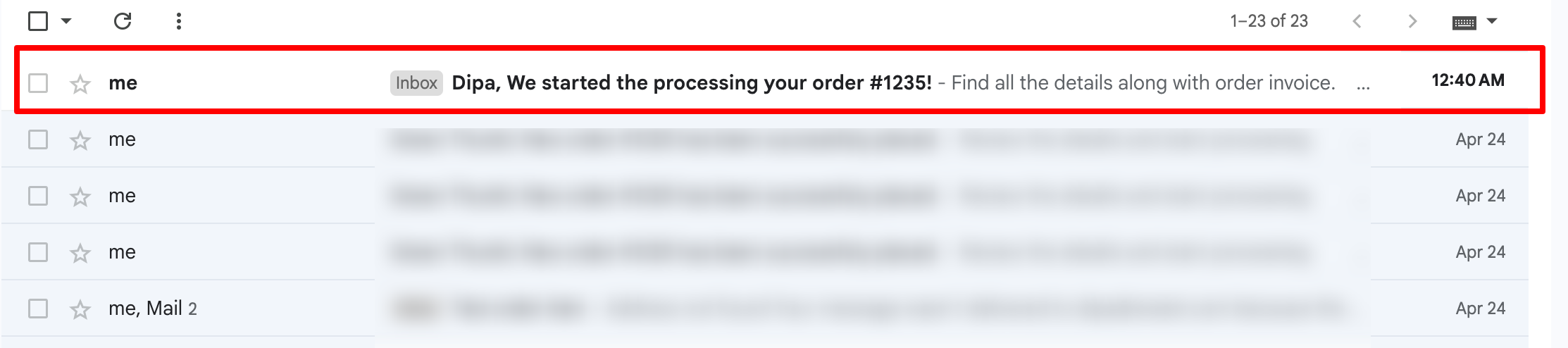 check email inbox