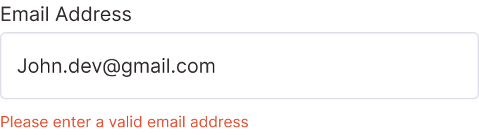 Inline Field Validation