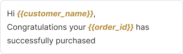 Dynamic Personalized Messages