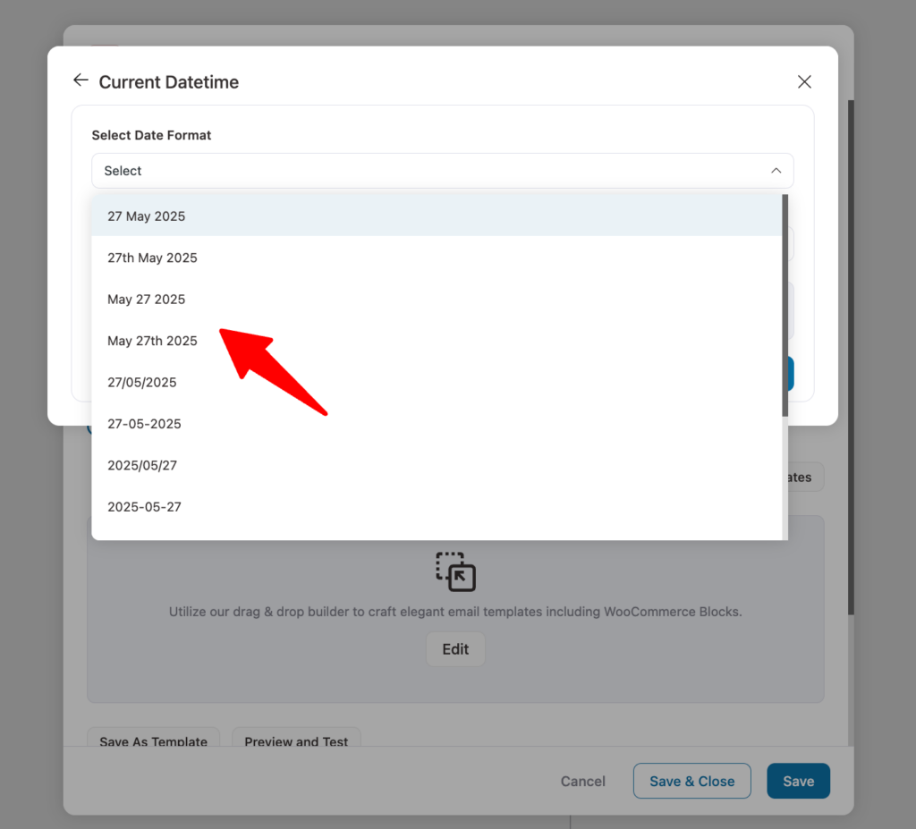 current date time funnelkit merge tags