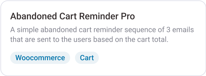 Pre-Built Cart Workflows
