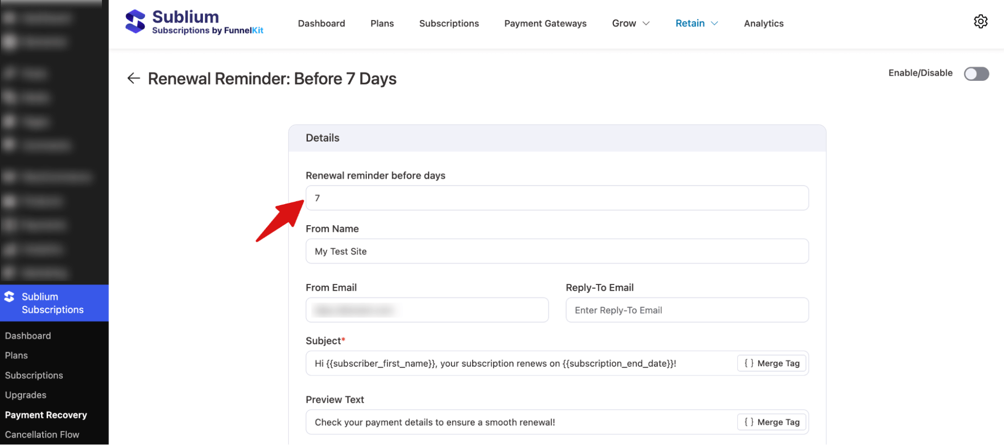 set the time for sending review reminder email in WooCommerce