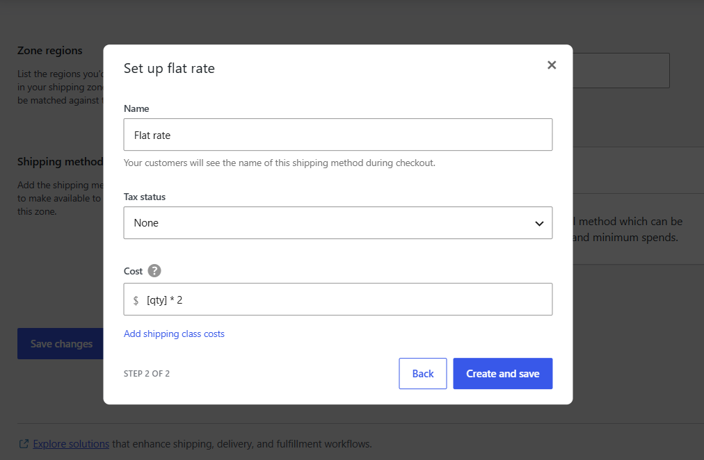 Charge a fixed rate per item