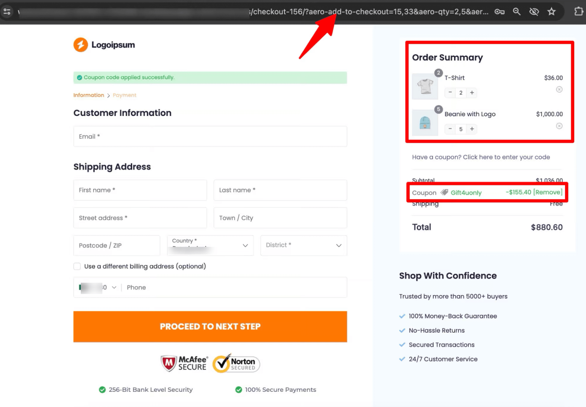 test the process of How to Create a WooCommerce Checkout Coupon URL