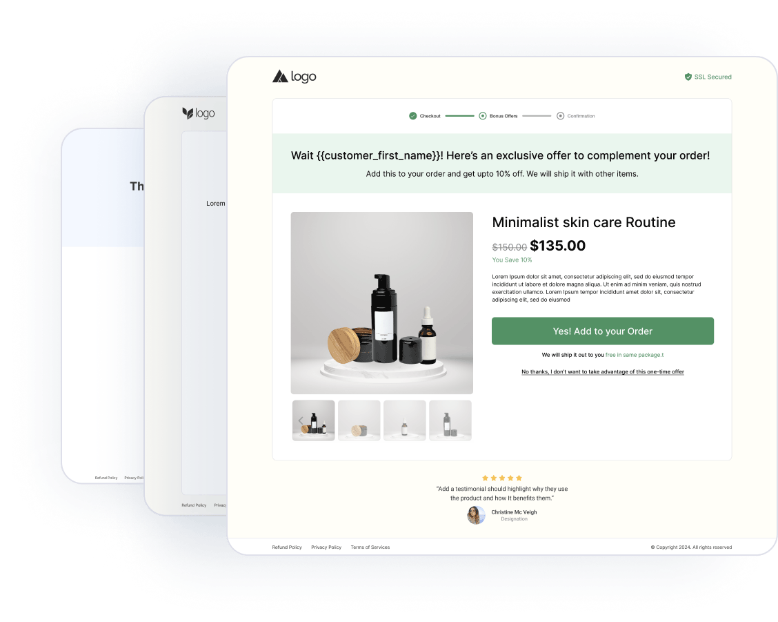 WooCommerce One-Click Upsells