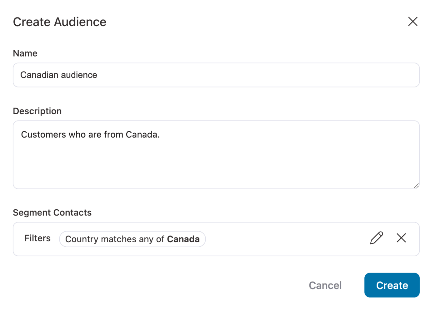 Customers who are from Canada.