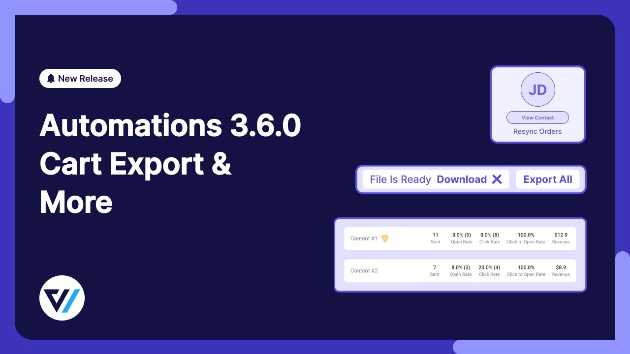 Introducing FunnelKit Automations 3.6.0: Export Cart Data, Smart Send Stats, Order Sync & More!