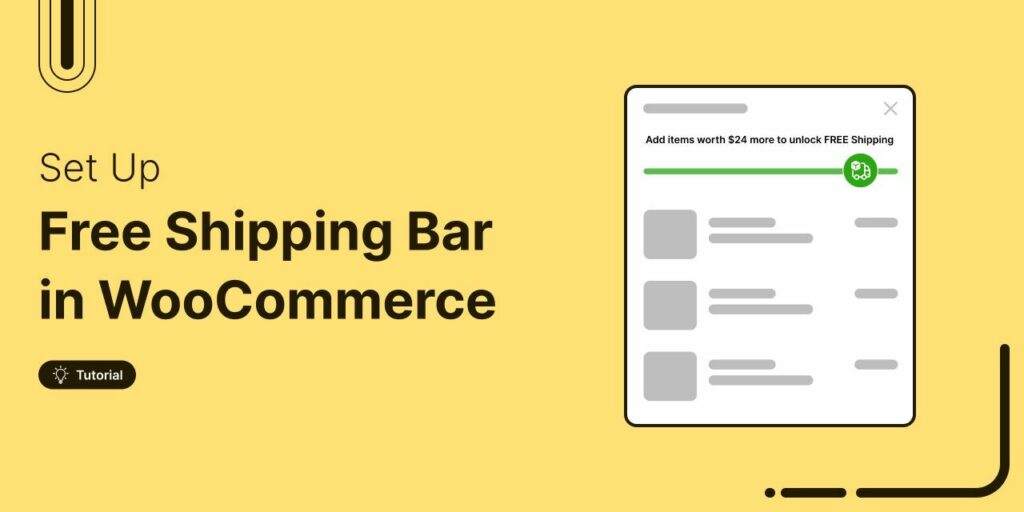 How to set up WooCommerce free shipping bar