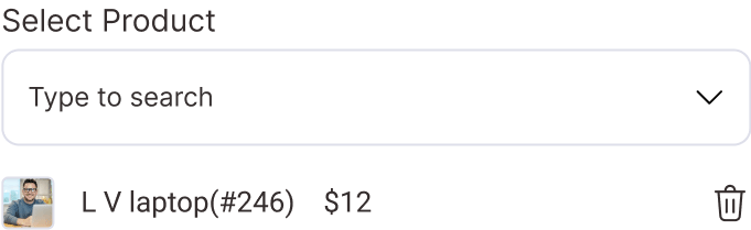 One-Click Product Selection