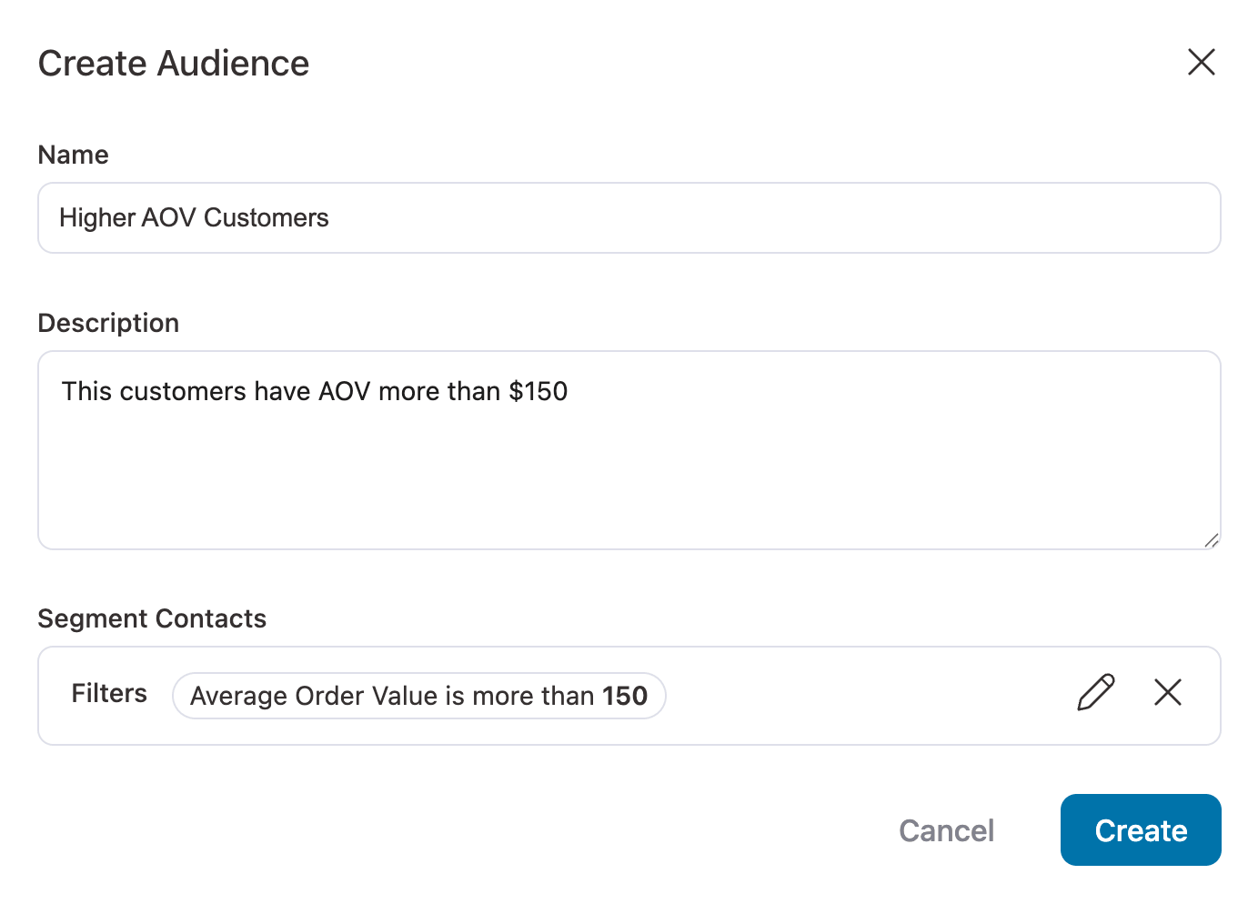 This customers have AOV more than $150