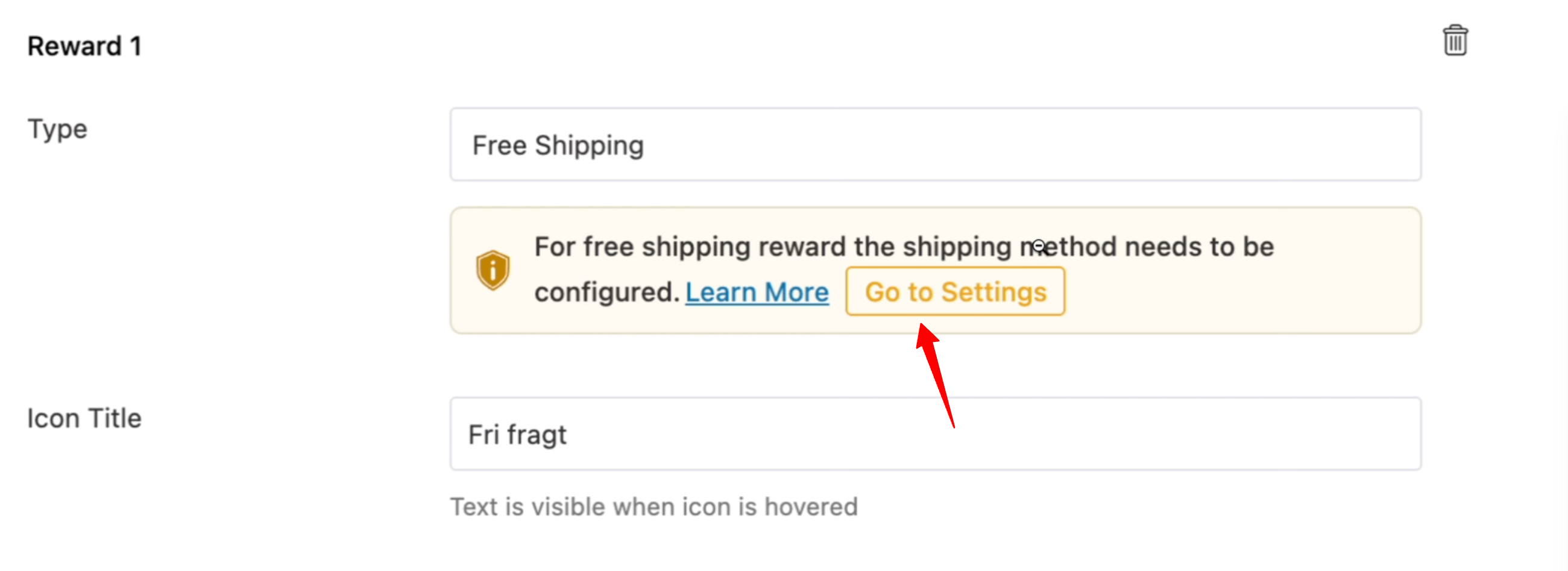 configure free shipping