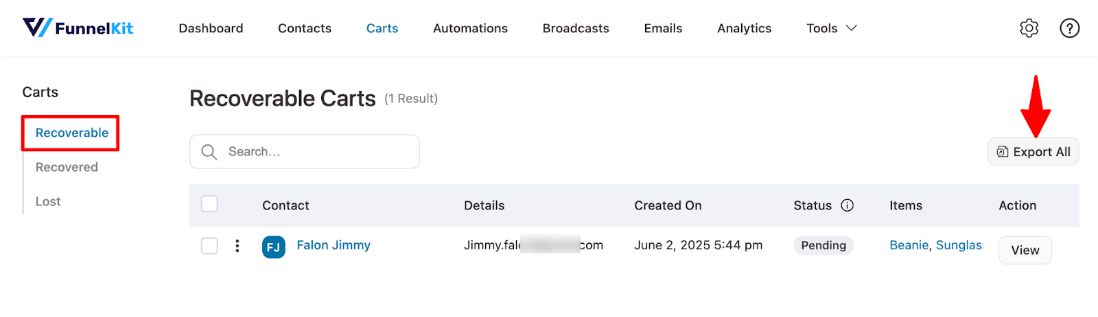 Export cart abandonment data , Introducing FunnelKit Automations 3.6.0: Export Cart Data, Smart Send Stats, Order Sync & More!
