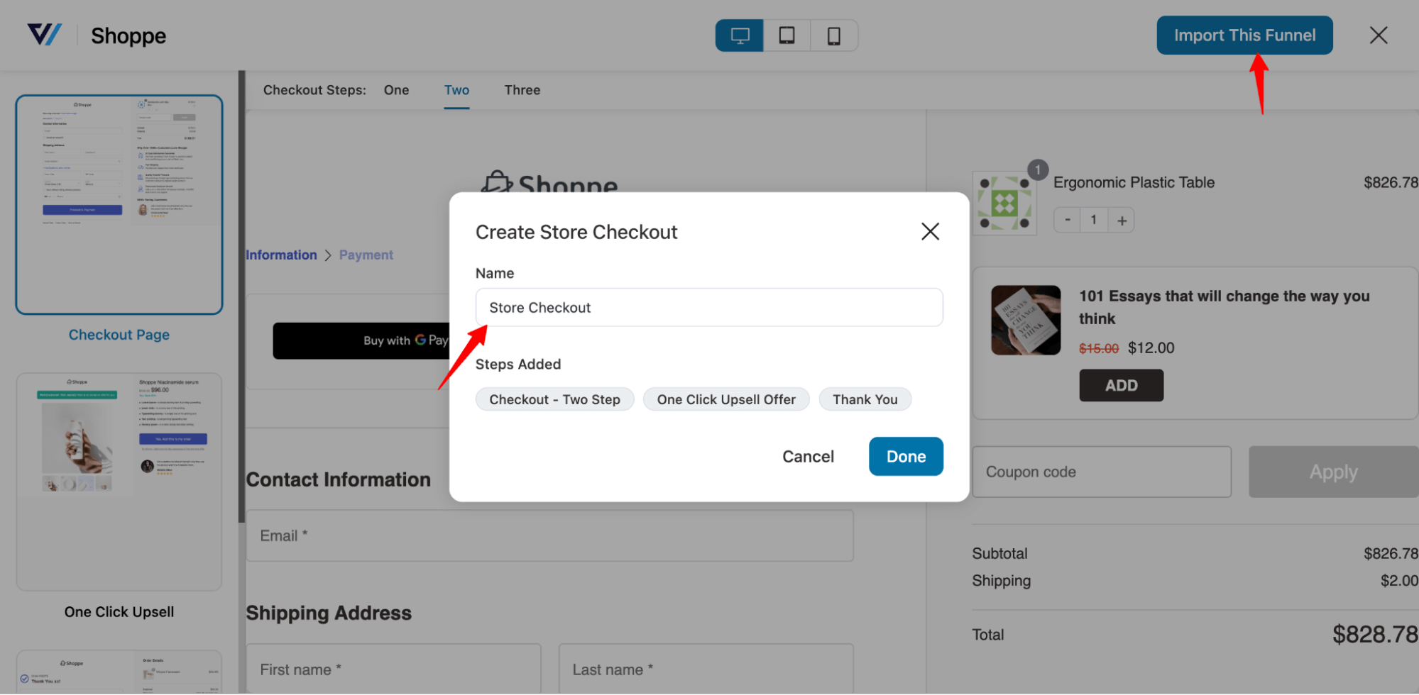 import store checkout in sites default language