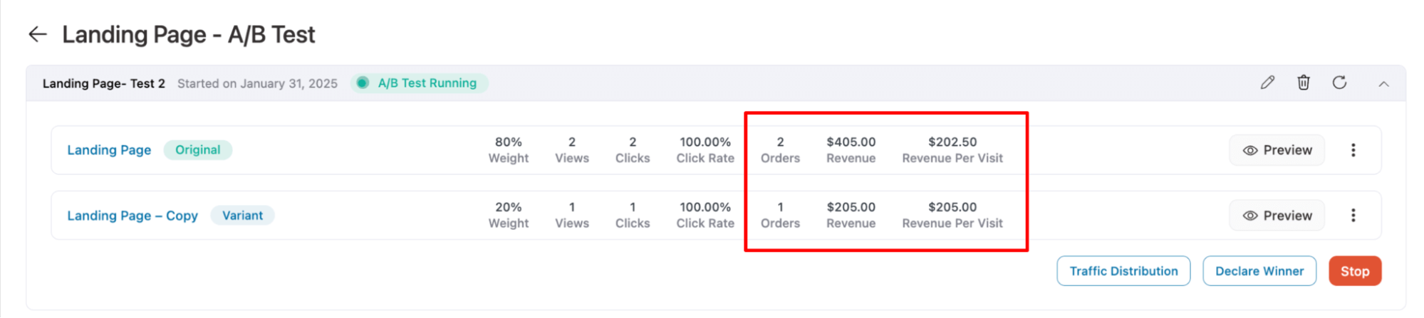 new stat for landing page