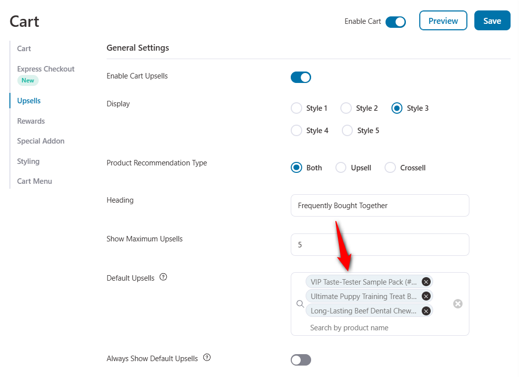 Add cart upsells so users can add products to qualify for free shipping