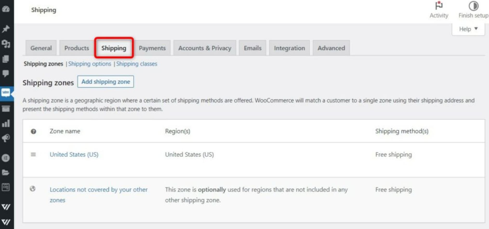 shipping