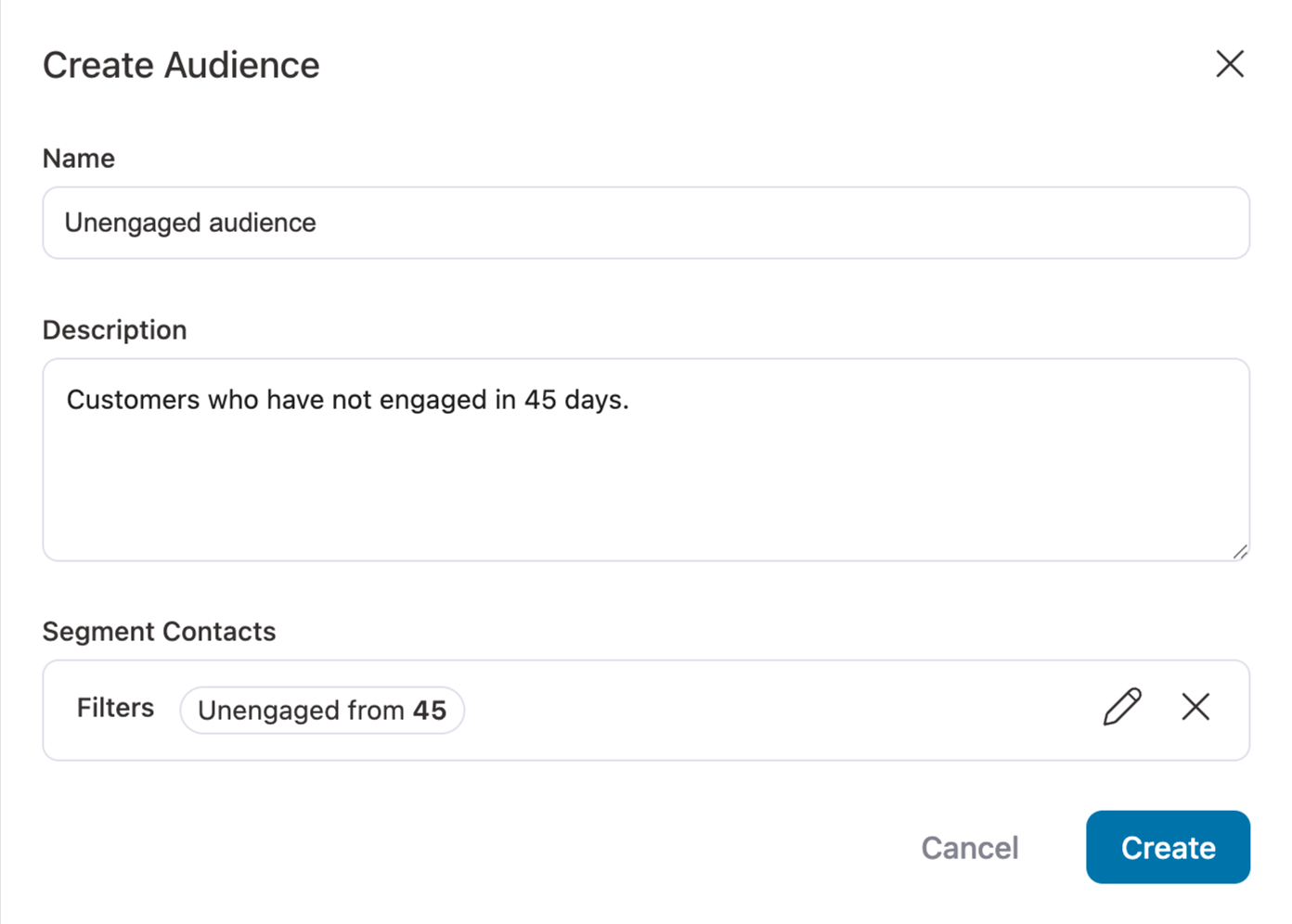 unengaged audience list