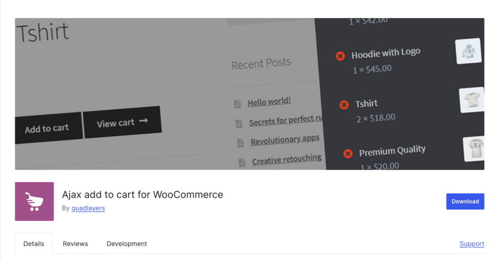 Ajax Add to Cart for WooCommerce, The Best Plugin for Seamless Cart Updates