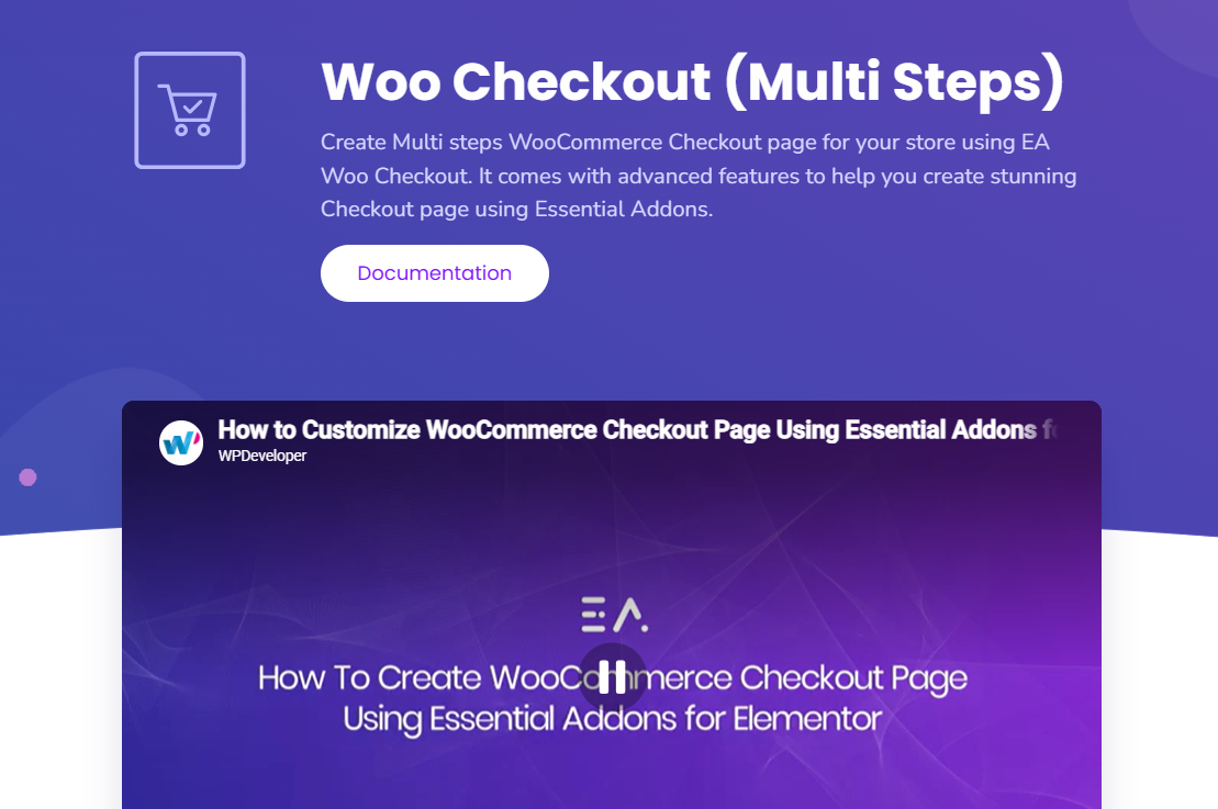 Essential Addons for Elementor (Multistep Checkout)