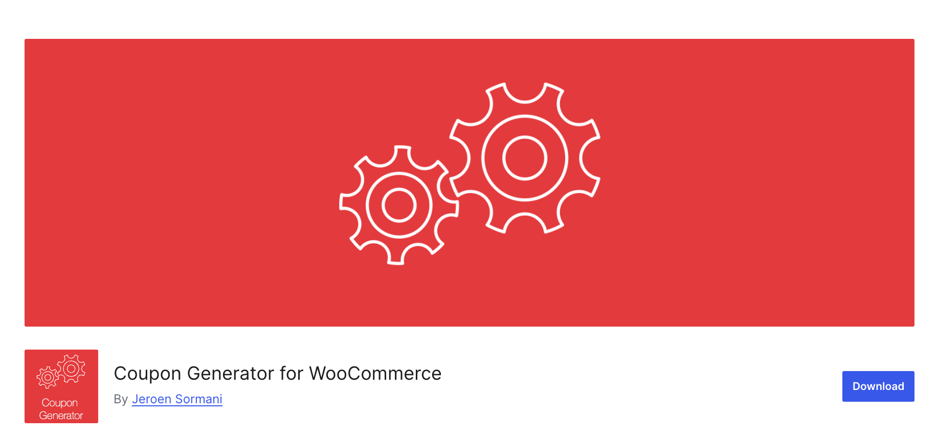 Coupon Generator for WooCommerce By Jeroen Sormani