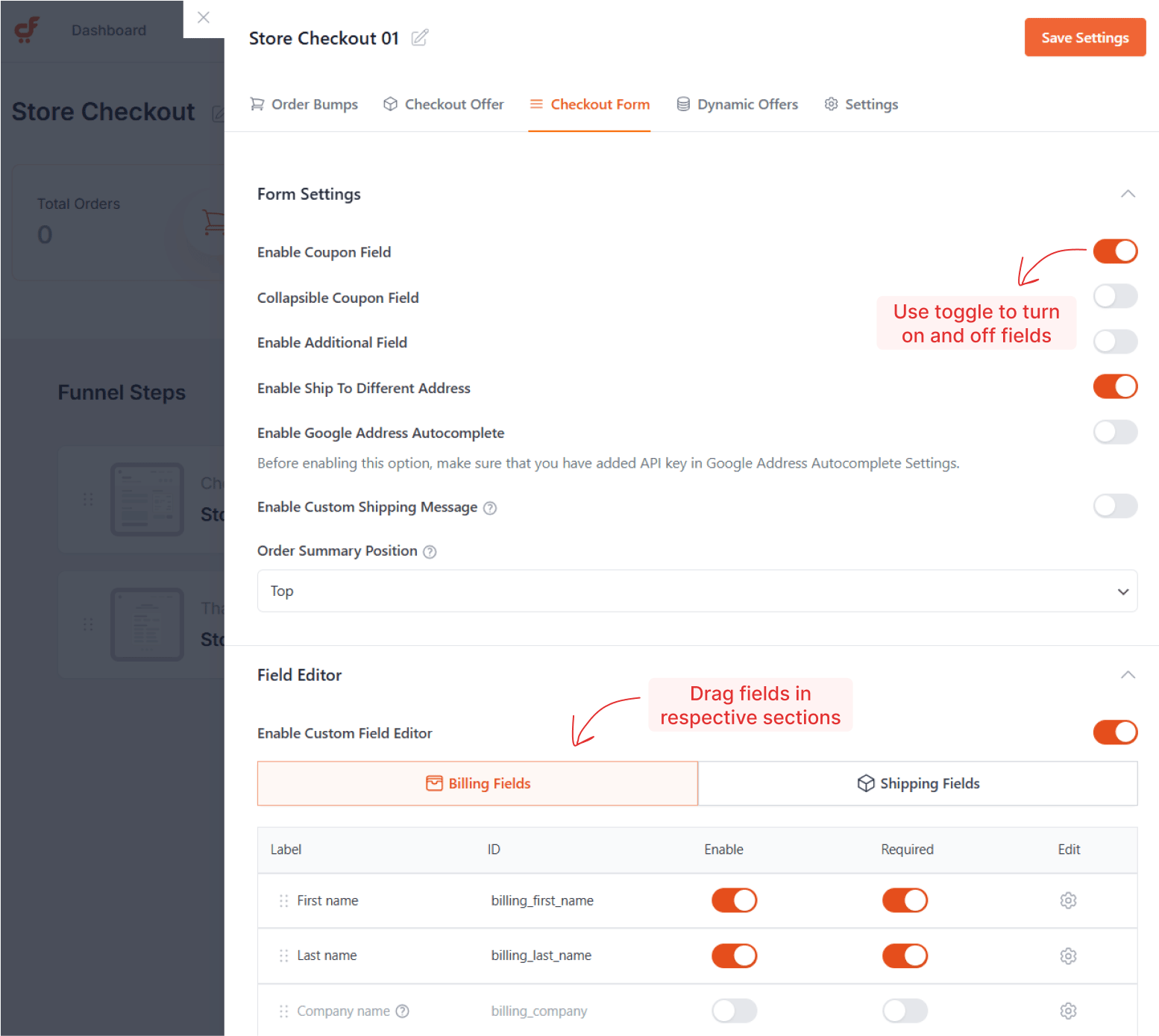 cartflows checkout form layout is rigid and doesn't offer any flexibility, can’t place elements below the order summary, such as an express pay button, a trust badge, or terms and conditions