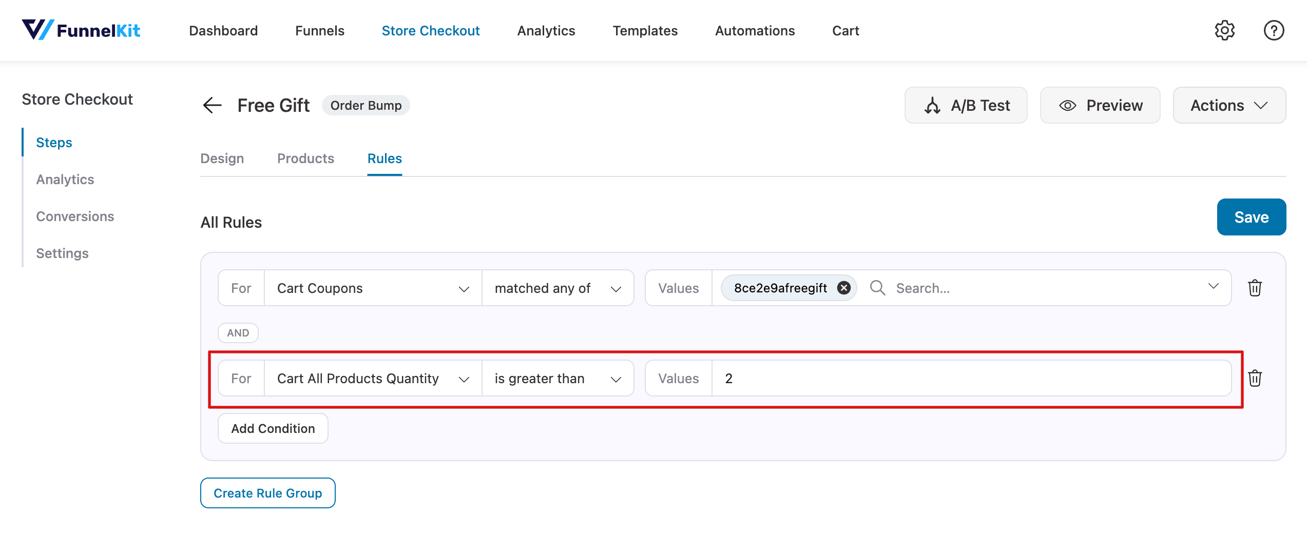 How to Give a Free Product When the Cart Has Certain Quantities