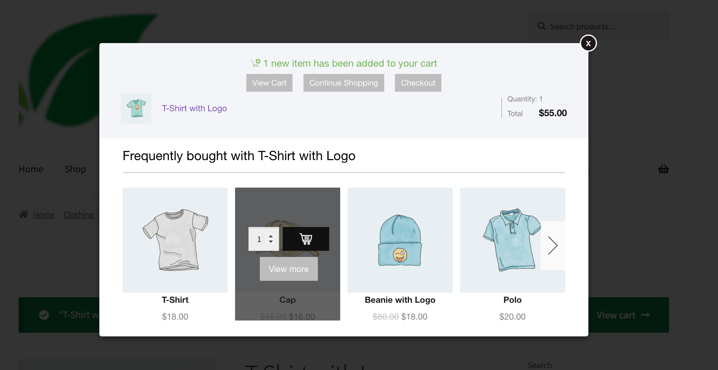 WooCommerce popup upsell on the product page
