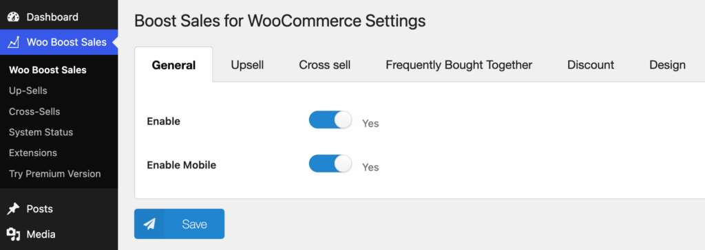 enable woo boost sales