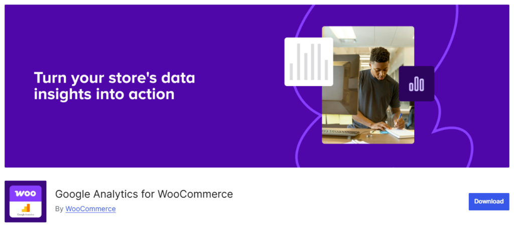 install the google analytics for woocommerce plugin